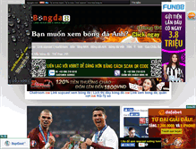 Tablet Screenshot of 8bongda.com