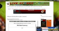 Desktop Screenshot of livescore.8bongda.com